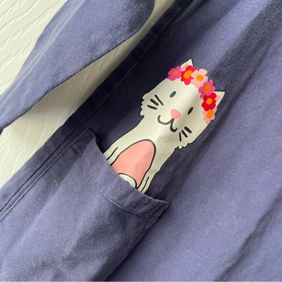 Hanna Andersson navy cat pocket dress US 10 - Picture 3 of 4